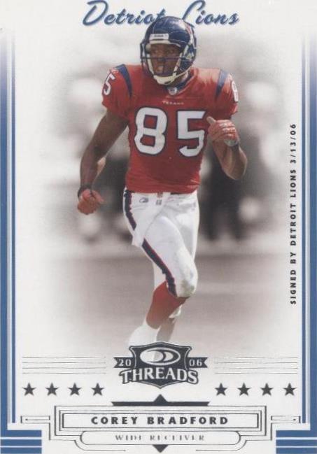 2006 Donruss Threads Corey Bradford #13