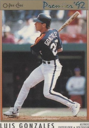 1992 O-Pee-Chee Premier - Luis Gonzalez #103