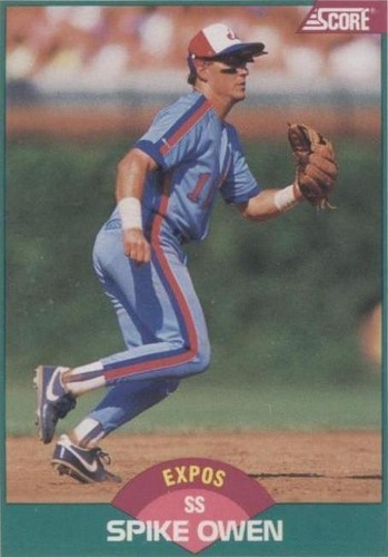 1989 Score Rookie & Traded - Spike Owen #13T
