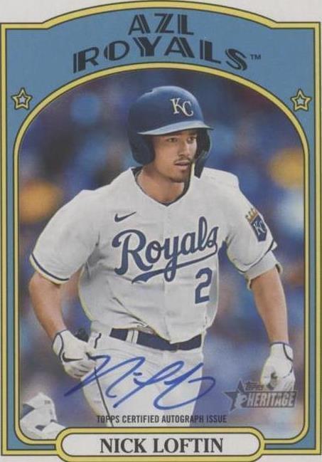 2021 Topps Heritage Minor League Edition - Nick Loftin #ROA-NL