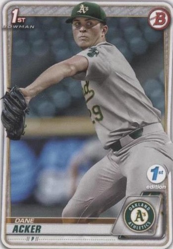 2020 Bowman Draft 1st Edition - Dane Acker #BD-8