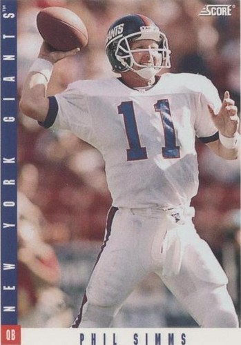 1993 Score Phil Simms #6