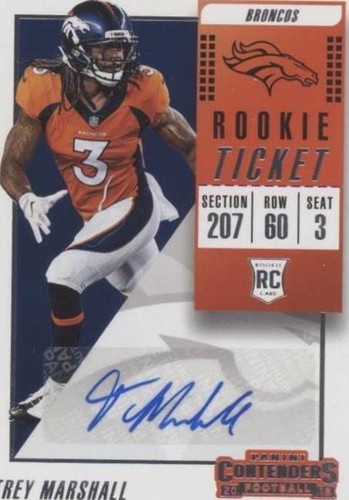 2018 Panini Contenders Trey Marshall #235