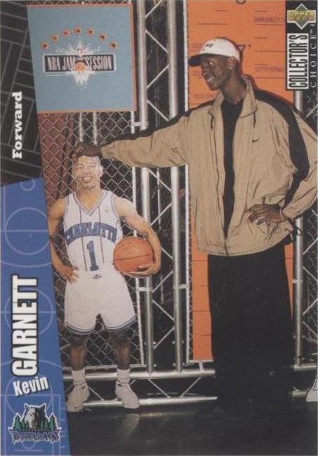 1996-97 Upper Deck Collector's Choice alemán internacional - Kevin Garnett #89
