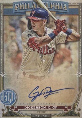 2020 Topps Gypsy Queen - Corey Dickerson #GQA-CD
