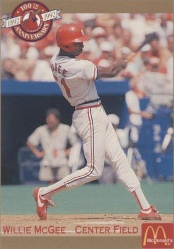 1992 Pacific McDonald's St. Louis Cardinals 100th Anniversary - Willie McGee #43