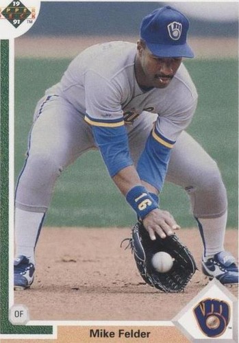 1991 Upper Deck Mike Felder Milwaukee Brewers #395 | eBay