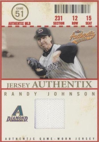 2005 Fleer Authentix - Randy Johnson #JA-RJ