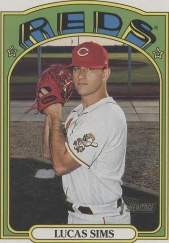2021 Topps Heritage - Lucas Sims #327