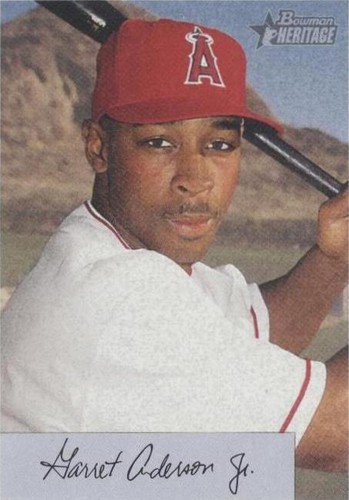 2002 Bowman Heritage - Garret Anderson #181