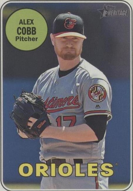 2018 Topps Heritage High Number - Alex Cobb #723