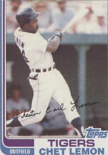 1982 Topps Traded - Chet Lemon #62T