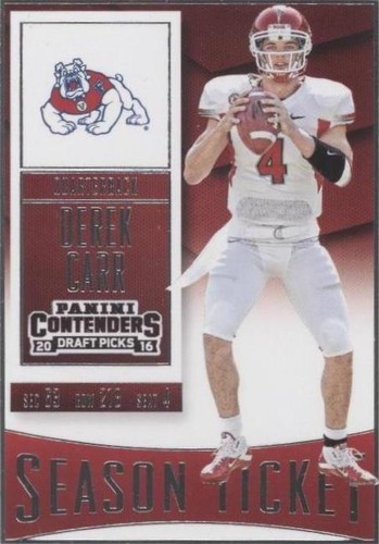 2016 Panini Contenders Draft Picks Derek Carr #29