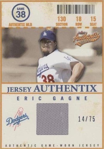 2005 Fleer Authentix - Eric Gagne #JA-EG