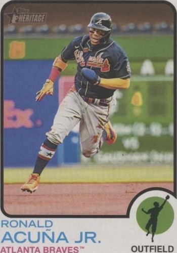 【psa10】2018 topps heritage acuna jr　ルーキー 2018 Ronald Acuna Jr Topps Heritage Color Swap Error SSP