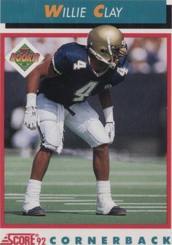 1992 Score Willie Clay #508