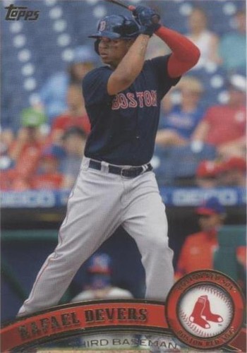 スポーツ選手 2018 Topps Throwback Rafael Devers PSA 9 2018 Topps Rafael Devers RC #25 PSA 9 Mint Card Rookie