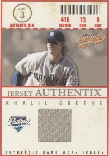 2005 Fleer Authentix - Khalil Greene #JA-KG