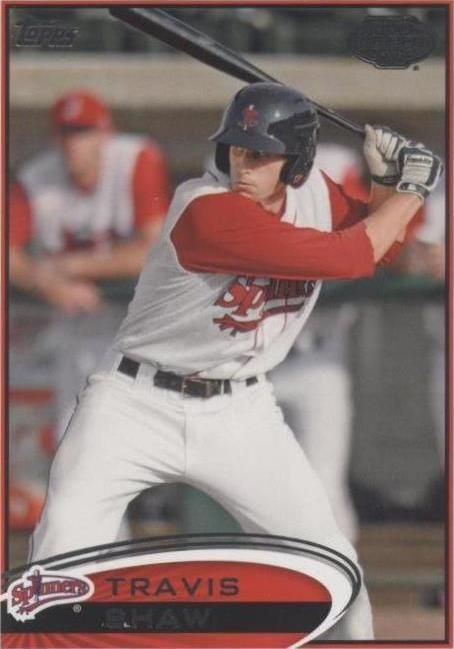 2012 Topps Pro Debut - Travis Shaw #195
