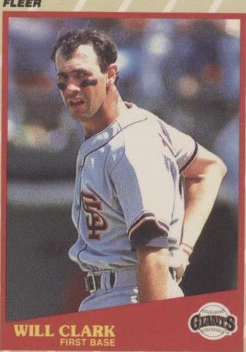 1989 Fleer Limited Edition Baseball Superstars - Will Clark #8