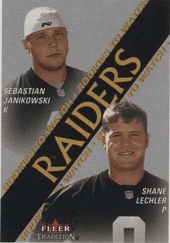 2000 Fleer Tradition Sebastian Janikowski Shane Lechler #356
