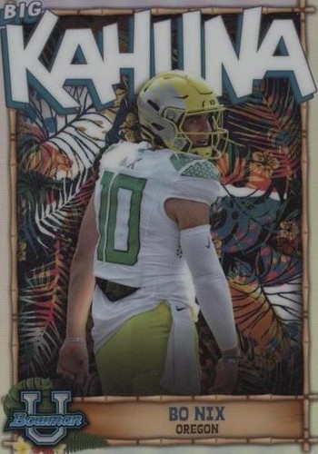 2022 Bowman University Chrome Bo Nix #TBK-19