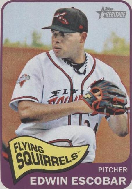 2014 Topps Heritage издание Minor League - Эдвин Эскобар No28