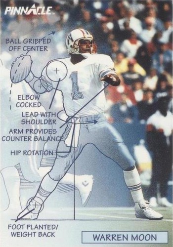 1991 Pinnacle Warren Moon #356