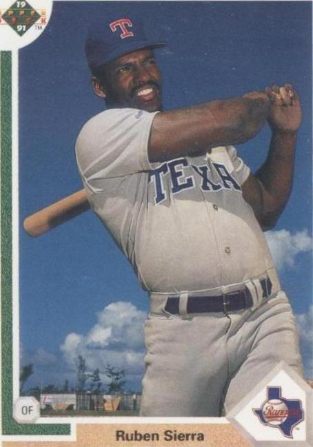Cubierta superior 1991 - Ruben Sierra #455
