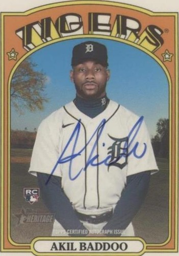 2021 Topps Heritage High Number - Akil Baddoo #ROA-ABA