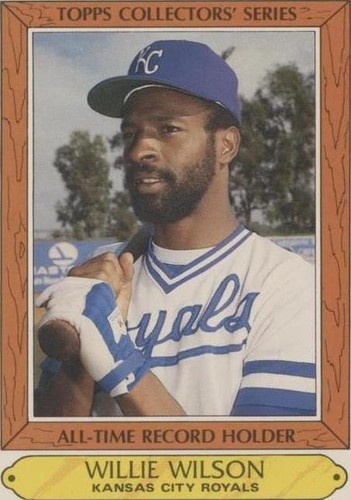 1985 Topps Woolworth's All-Time Record Holders - Willie Wilson #42