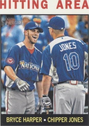 2013 Topps Heritage - Bryce Harper Chipper Jones #162