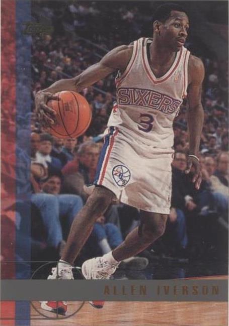 Topps Allen Iverson Basketball 1997-98 Season Sports Trading Topps Allen Iverson Basketball 1997-98 Season Sports Trading