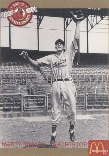 1992 Pacific McDonald's St. Louis Cardinals 100th Anniversary - Marty Marion #6
