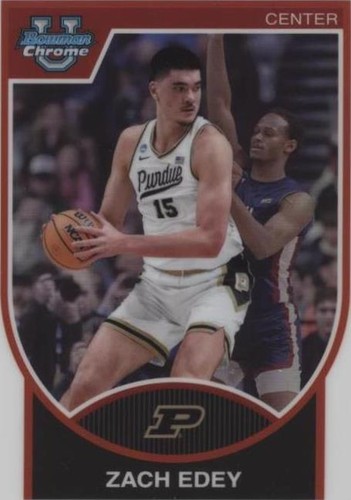 2023-24 Bowman University Chrome - Zach Edey #07B-28