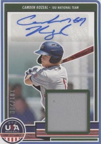 2023 Panini USA Baseball Stars & Stripes - Camden Kozeal #SM-CK