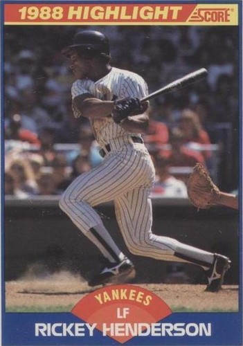 1989 Score - Rickey Henderson #657