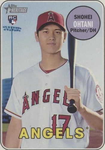 2018 Topps Heritage Shohei Ohtani 大谷 翔平 (RC) #600 Rookie 2018 Topps Heritage Shohei Ohtani 大谷 翔平 (RC) #600 Rookie