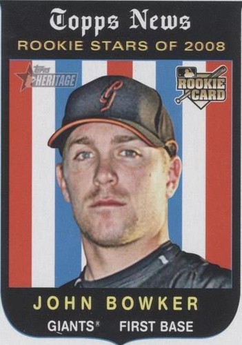 2008 Topps Heritage High Number - John Bowker #681