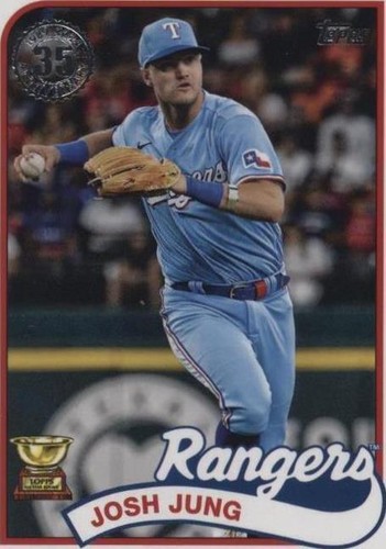 jungページ1 2024 Topps Series 1 Josh Jung Blue Parallel 1989 Insert