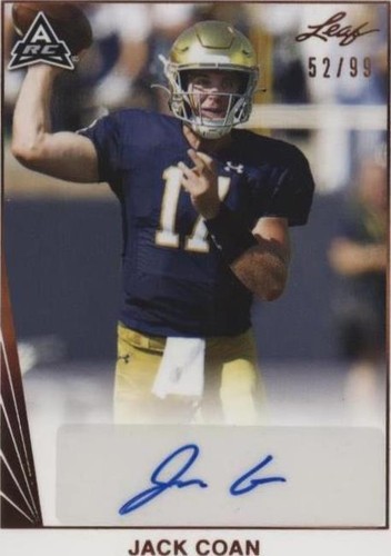 2021 Leaf Memories Jack Coan #BA-JC1