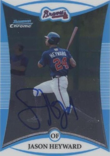 2008 Bowman Prospects Chrome Base Auto #BCP121 JASON HEYWARD BGS 
