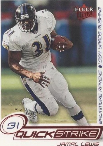 2001 Fleer Ultra Jamal Lewis #15 QS