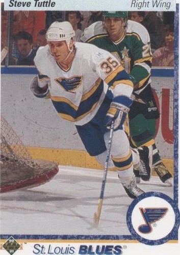 1990-91 Upper Deck STEVE TUTTLE St. Louis Blues Hockey FRENCH NHL