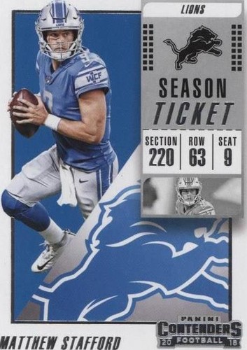 2018 Panini Contenders Matthew Stafford #66