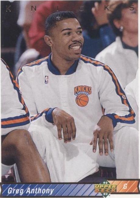 Cubierta superior 1992-93 - Greg Anthony #236