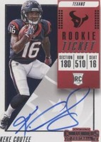 2018 Panini Contenders Keke Coutee #128