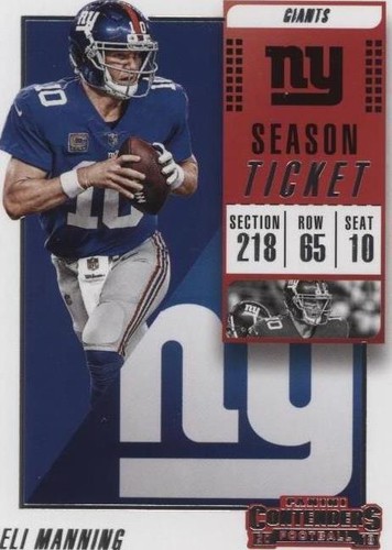 2018 Panini Contenders Eli Manning #30