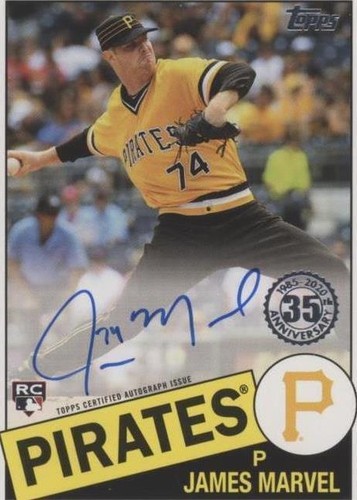 Topps chrome  ジェームス・マーベル直筆サイン入りカード 2020 Topps Chrome #RA-JMA James Marvel Rookie Autographs Card