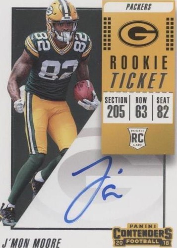 2018 Panini Contenders J'Mon Moore #136
